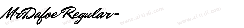 MrDafoe Regular字体转换